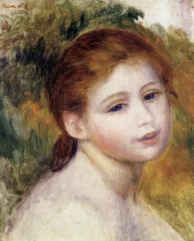 Pierre Renoir Head of a Woman china oil painting image